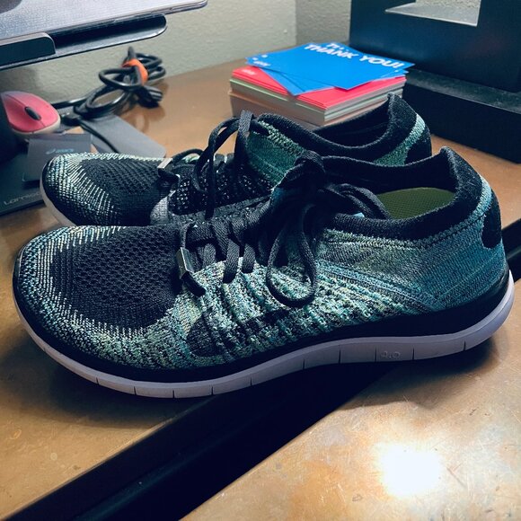 Nike Flyknit Free 4.0 Womens Running Shoes Size 7.5 US DC half Marathon edition - Picture 3 of 12
